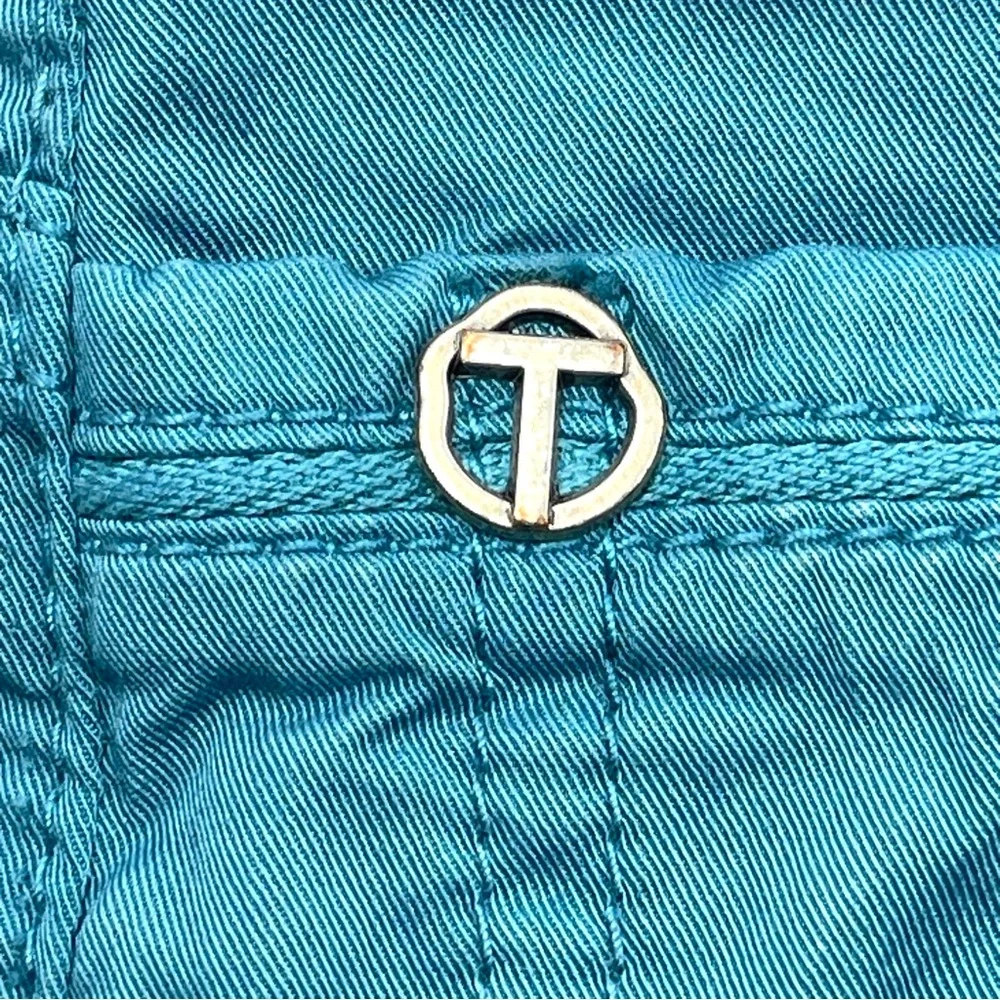 TALERIA ZED Men's Casual Straight Leg Teal Blue 5-Pocket Pants Size 36 x 27.5